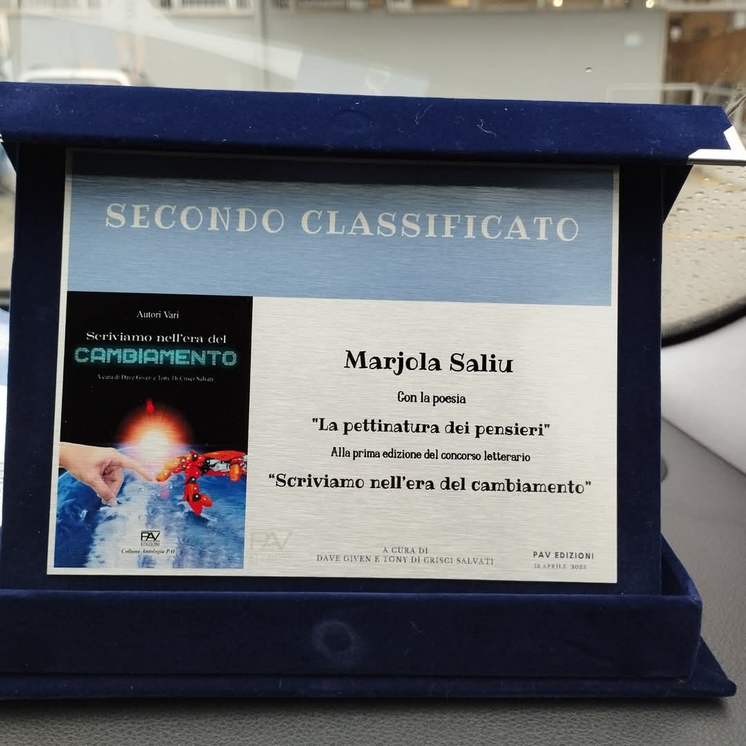 La pettinatura dei pensieri di Marjola Saliu seconda classificata